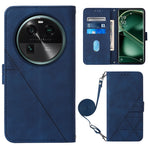 Custodia per cellulare in pelle con flip in rilievo 3D a tracolla, For OPPO Find X6, For OPPO Find X6 Pro, For OPPO Reno8 T 5G / A1 Pro 5G Global, For Realme 10 4G