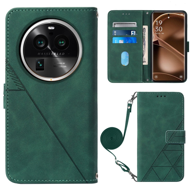Custodia per cellulare in pelle con flip in rilievo 3D a tracolla, For OPPO Find X6, For OPPO Find X6 Pro, For OPPO Reno8 T 5G / A1 Pro 5G Global, For Realme 10 4G