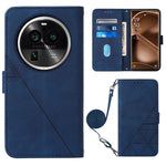 Custodia per cellulare in pelle con flip in rilievo 3D a tracolla, For OPPO Find X6, For OPPO Find X6 Pro, For OPPO Reno8 T 5G / A1 Pro 5G Global, For Realme 10 4G