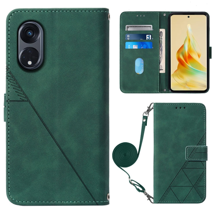 Custodia per cellulare in pelle con flip in rilievo 3D a tracolla, For OPPO Find X6, For OPPO Find X6 Pro, For OPPO Reno8 T 5G / A1 Pro 5G Global, For Realme 10 4G