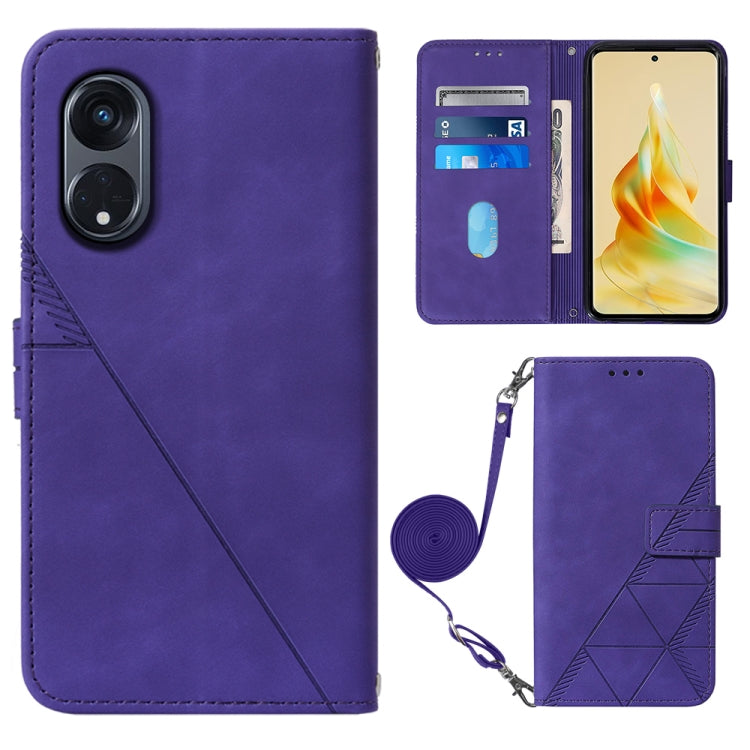 Custodia per cellulare in pelle con flip in rilievo 3D a tracolla, For OPPO Find X6, For OPPO Find X6 Pro, For OPPO Reno8 T 5G / A1 Pro 5G Global, For Realme 10 4G