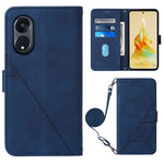 Custodia per cellulare in pelle con flip in rilievo 3D a tracolla, For OPPO Find X6, For OPPO Find X6 Pro, For OPPO Reno8 T 5G / A1 Pro 5G Global, For Realme 10 4G