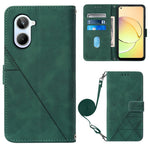 Custodia per cellulare in pelle con flip in rilievo 3D a tracolla, For OPPO Find X6, For OPPO Find X6 Pro, For OPPO Reno8 T 5G / A1 Pro 5G Global, For Realme 10 4G