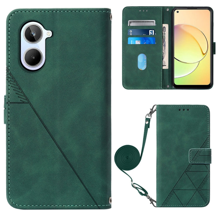 Custodia per cellulare in pelle con flip in rilievo 3D a tracolla, For OPPO Find X6, For OPPO Find X6 Pro, For OPPO Reno8 T 5G / A1 Pro 5G Global, For Realme 10 4G