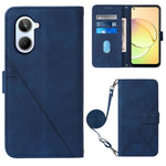 Custodia per cellulare in pelle con flip in rilievo 3D a tracolla, For OPPO Find X6, For OPPO Find X6 Pro, For OPPO Reno8 T 5G / A1 Pro 5G Global, For Realme 10 4G