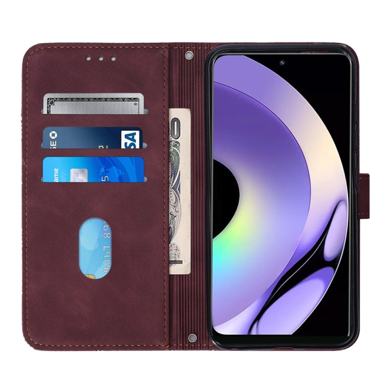 Custodia per cellulare in pelle con flip in rilievo 3D a tracolla, For Realme 10 Pro 5G, For Realme 10 Pro+ 5G, For Realme C55, For Realme GT Neo 5  5G / GT 3