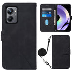 Custodia per cellulare in pelle con flip in rilievo 3D a tracolla, For Realme 10 Pro 5G, For Realme 10 Pro+ 5G, For Realme C55, For Realme GT Neo 5  5G / GT 3