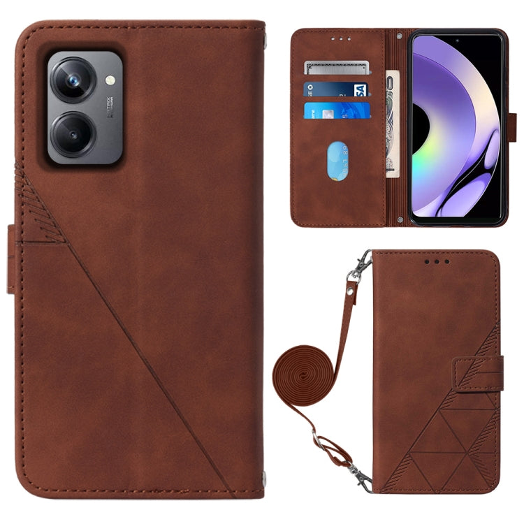 Custodia per cellulare in pelle con flip in rilievo 3D a tracolla, For Realme 10 Pro 5G, For Realme 10 Pro+ 5G, For Realme C55, For Realme GT Neo 5  5G / GT 3