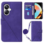 Custodia per cellulare in pelle con flip in rilievo 3D a tracolla, For Realme 10 Pro 5G, For Realme 10 Pro+ 5G, For Realme C55, For Realme GT Neo 5  5G / GT 3
