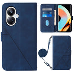 Custodia per cellulare in pelle con flip in rilievo 3D a tracolla, For Realme 10 Pro 5G, For Realme 10 Pro+ 5G, For Realme C55, For Realme GT Neo 5  5G / GT 3