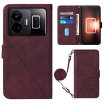 Custodia per cellulare in pelle con flip in rilievo 3D a tracolla, For Realme 10 Pro 5G, For Realme 10 Pro+ 5G, For Realme C55, For Realme GT Neo 5  5G / GT 3
