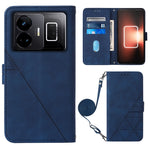Custodia per cellulare in pelle con flip in rilievo 3D a tracolla, For Realme 10 Pro 5G, For Realme 10 Pro+ 5G, For Realme C55, For Realme GT Neo 5  5G / GT 3
