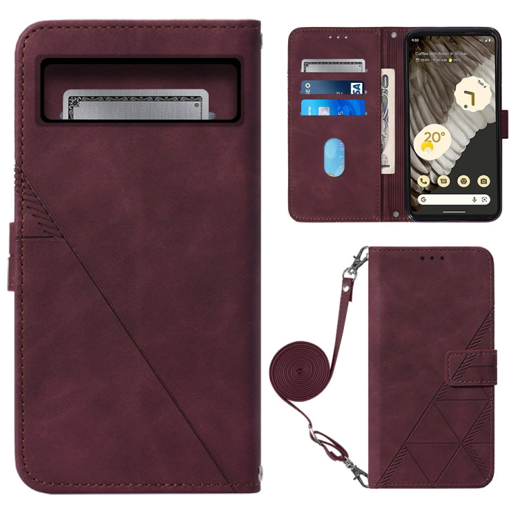 Custodia per cellulare in pelle con flip in rilievo 3D a tracolla, For Google Pixel 8, For Google Pixel 8 Pro, For Xiaomi Redmi Note 12 4G Global, For Xiaomi Redmi Note 12 Pro+ 5G Global