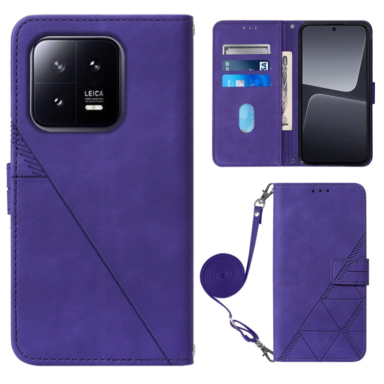Custodia per cellulare in pelle con flip in rilievo 3D a tracolla, For Xiaomi 13, For Xiaomi 13 Lite 5G, For Xiaomi 13 Pro, For Xiaomi Poco X5 Pro 5G