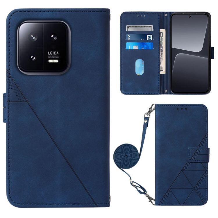 Custodia per cellulare in pelle con flip in rilievo 3D a tracolla, For Xiaomi 13, For Xiaomi 13 Lite 5G, For Xiaomi 13 Pro, For Xiaomi Poco X5 Pro 5G