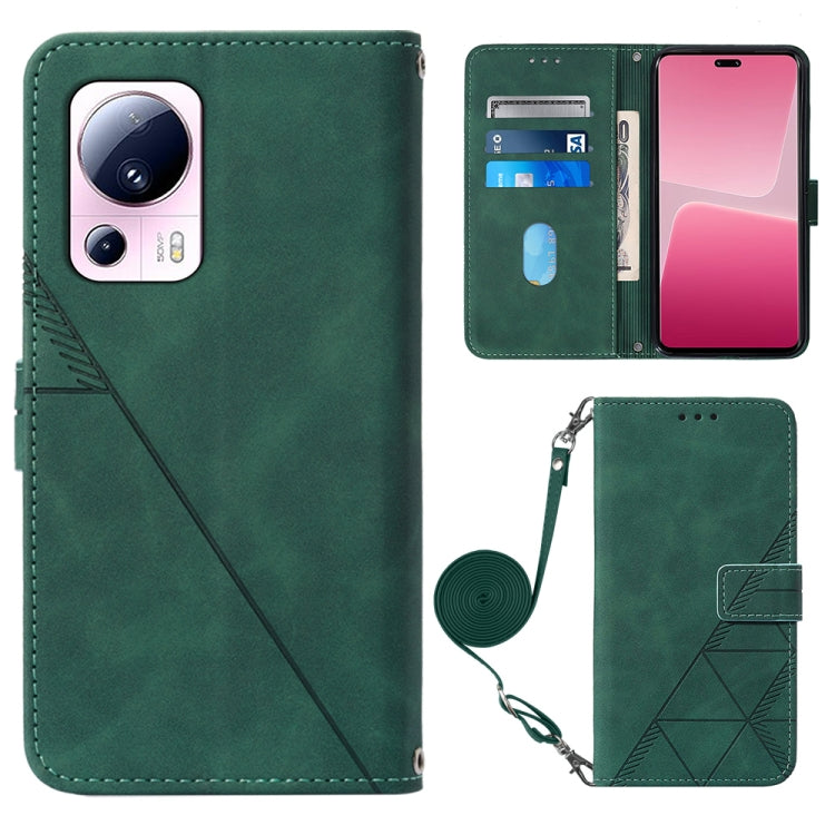 Custodia per cellulare in pelle con flip in rilievo 3D a tracolla, For Xiaomi 13, For Xiaomi 13 Lite 5G, For Xiaomi 13 Pro, For Xiaomi Poco X5 Pro 5G