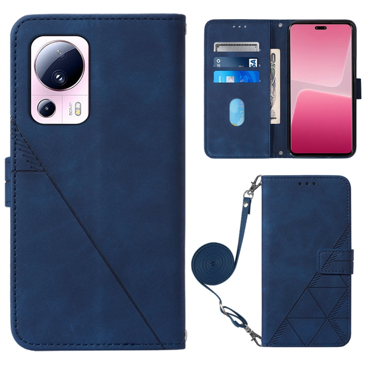 Custodia per cellulare in pelle con flip in rilievo 3D a tracolla, For Xiaomi 13, For Xiaomi 13 Lite 5G, For Xiaomi 13 Pro, For Xiaomi Poco X5 Pro 5G