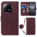 Custodia per cellulare in pelle con flip in rilievo 3D a tracolla, For Xiaomi 13, For Xiaomi 13 Lite 5G, For Xiaomi 13 Pro, For Xiaomi Poco X5 Pro 5G