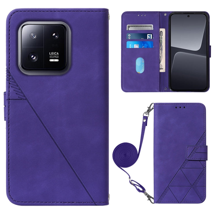 Custodia per cellulare in pelle con flip in rilievo 3D a tracolla, For Xiaomi 13, For Xiaomi 13 Lite 5G, For Xiaomi 13 Pro, For Xiaomi Poco X5 Pro 5G