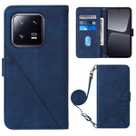 Custodia per cellulare in pelle con flip in rilievo 3D a tracolla, For Xiaomi 13, For Xiaomi 13 Lite 5G, For Xiaomi 13 Pro, For Xiaomi Poco X5 Pro 5G