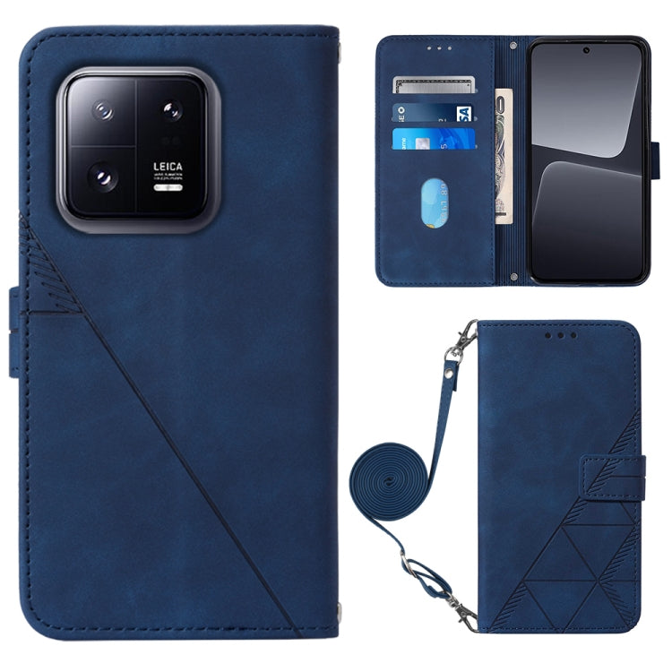 Custodia per cellulare in pelle con flip in rilievo 3D a tracolla, For Xiaomi 13, For Xiaomi 13 Lite 5G, For Xiaomi 13 Pro, For Xiaomi Poco X5 Pro 5G