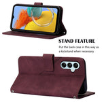 Custodia per cellulare in pelle con flip in rilievo 3D a tracolla, For Samsung Galaxy M14 5G