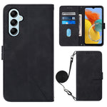 Custodia per cellulare in pelle con flip in rilievo 3D a tracolla, For Samsung Galaxy M14 5G