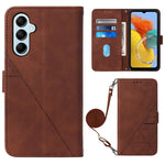 Custodia per cellulare in pelle con flip in rilievo 3D a tracolla, For Samsung Galaxy M14 5G