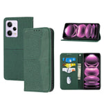 Custodia per telefono in pelle magnetica con cuciture a trama intrecciata, For Redmi Note 12 5G Global, For Redmi Note 12 Pro 5G Global, For Redmi Note 12 Pro+ Global, For Redmi Note 12 4G Global