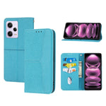 Custodia per telefono in pelle magnetica con cuciture a trama intrecciata, For Redmi Note 12 5G Global, For Redmi Note 12 Pro 5G Global, For Redmi Note 12 Pro+ Global, For Redmi Note 12 4G Global
