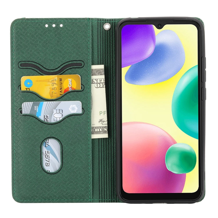 Custodia per telefono in pelle magnetica con cuciture a trama intrecciata, For Xiaomi Redmi 12C, For Samsung Galaxy S23 5G, For Samsung Galaxy S23+ 5G, For Samsung Galaxy S23 Ultra 5G