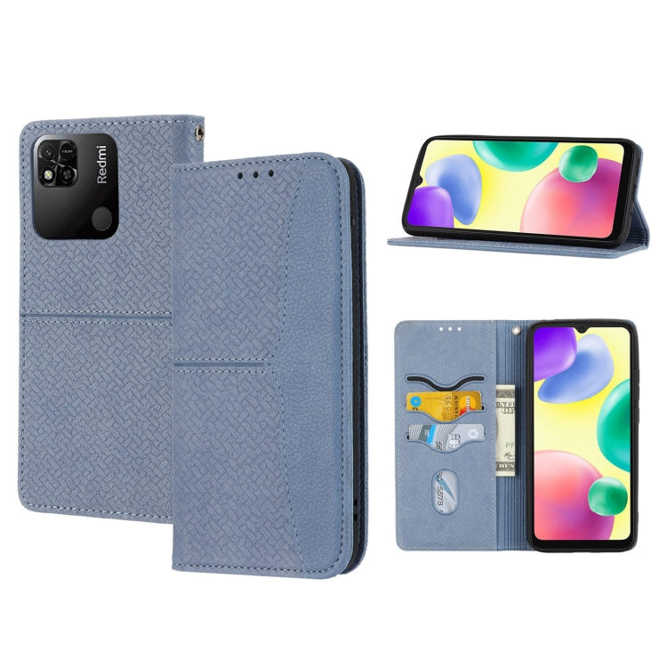 Custodia per telefono in pelle magnetica con cuciture a trama intrecciata, For Xiaomi Redmi 12C, For Samsung Galaxy S23 5G, For Samsung Galaxy S23+ 5G, For Samsung Galaxy S23 Ultra 5G