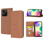 Custodia per telefono in pelle magnetica con cuciture a trama intrecciata, For Xiaomi Redmi 12C, For Samsung Galaxy S23 5G, For Samsung Galaxy S23+ 5G, For Samsung Galaxy S23 Ultra 5G