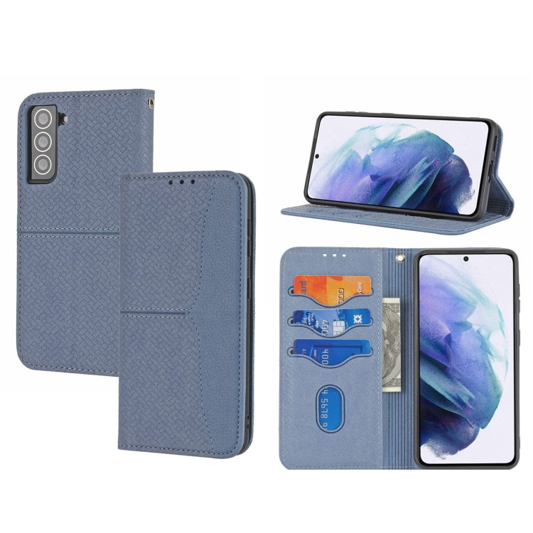Custodia per telefono in pelle magnetica con cuciture a trama intrecciata, For Xiaomi Redmi 12C, For Samsung Galaxy S23 5G, For Samsung Galaxy S23+ 5G, For Samsung Galaxy S23 Ultra 5G