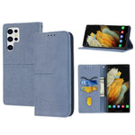 Custodia per telefono in pelle magnetica con cuciture a trama intrecciata, For Xiaomi Redmi 12C, For Samsung Galaxy S23 5G, For Samsung Galaxy S23+ 5G, For Samsung Galaxy S23 Ultra 5G