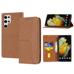 Custodia per telefono in pelle magnetica con cuciture a trama intrecciata, For Xiaomi Redmi 12C, For Samsung Galaxy S23 5G, For Samsung Galaxy S23+ 5G, For Samsung Galaxy S23 Ultra 5G