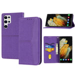 Custodia per telefono in pelle magnetica con cuciture a trama intrecciata, For Xiaomi Redmi 12C, For Samsung Galaxy S23 5G, For Samsung Galaxy S23+ 5G, For Samsung Galaxy S23 Ultra 5G