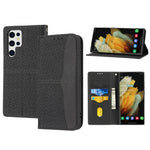 Custodia per telefono in pelle magnetica con cuciture a trama intrecciata, For Xiaomi Redmi 12C, For Samsung Galaxy S23 5G, For Samsung Galaxy S23+ 5G, For Samsung Galaxy S23 Ultra 5G