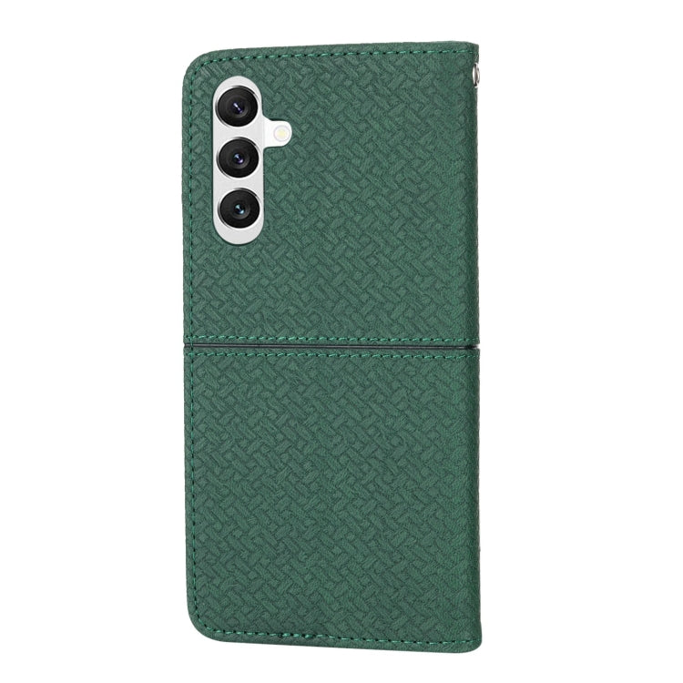 Custodia per telefono in pelle magnetica con cuciture a trama intrecciata, For Samsung Galaxy A14 5G, For Samsung Galaxy A34 5G