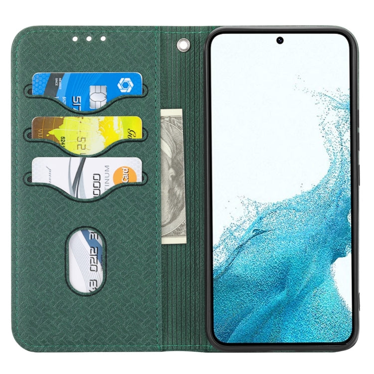 Custodia per telefono in pelle magnetica con cuciture a trama intrecciata, For Samsung Galaxy A14 5G, For Samsung Galaxy A34 5G