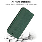 Custodia per telefono in pelle magnetica con cuciture a trama intrecciata, For Samsung Galaxy A14 5G, For Samsung Galaxy A34 5G