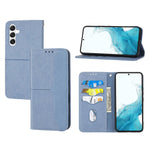 Custodia per telefono in pelle magnetica con cuciture a trama intrecciata, For Samsung Galaxy A14 5G, For Samsung Galaxy A34 5G
