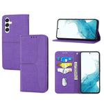 Custodia per telefono in pelle magnetica con cuciture a trama intrecciata, For Samsung Galaxy A14 5G, For Samsung Galaxy A34 5G