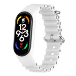 Cinturino per orologio traspirante in silicone marino tinta unita, For Xiaomi Mi Band 7 / 6 / 5 / 4 / 3