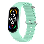 Cinturino per orologio traspirante in silicone marino tinta unita, For Xiaomi Mi Band 7 / 6 / 5 / 4 / 3