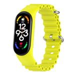 Cinturino per orologio traspirante in silicone marino tinta unita, For Xiaomi Mi Band 7 / 6 / 5 / 4 / 3