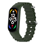 Cinturino per orologio traspirante in silicone marino tinta unita, For Xiaomi Mi Band 7 / 6 / 5 / 4 / 3