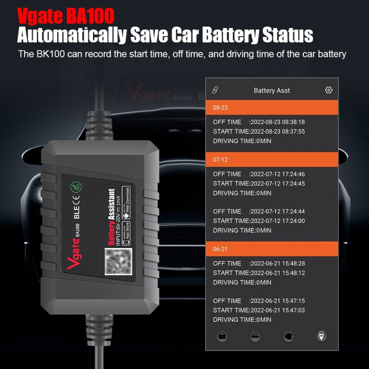 Le migliori offerte per Vgate BA100 Car 12V Bluetooth 4.0 Battery Assistant Analyzer Tester sono su ✓ Confronta prezzi e caratteristiche di prodotti nuovi e usati ✓ Molti articoli con consegna gratis!, Vgate BA100