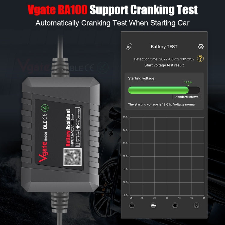 Le migliori offerte per Vgate BA100 Car 12V Bluetooth 4.0 Battery Assistant Analyzer Tester sono su ✓ Confronta prezzi e caratteristiche di prodotti nuovi e usati ✓ Molti articoli con consegna gratis!, Vgate BA100