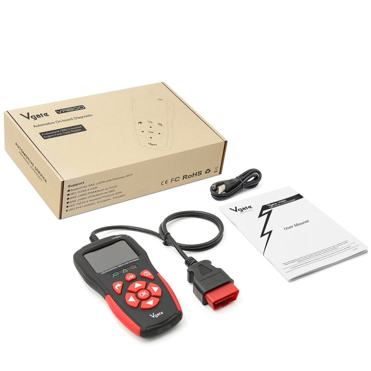 Scanner diagnostico OBD2 per lettore di codici auto Vgate VR800, Vgate VR800